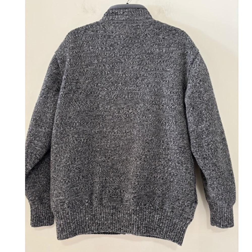 Orvis Sweater Wool Mens Medium Full Zip Warm Outdoor Plaid Lined - Picture 2 of 10